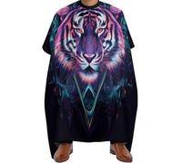 Mantella da Barbiere Magic Tiger Head, Professionale Mantelle per Parrucchieres Fashion Mantello da Barbiere per Donne Salon 140X168cm