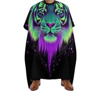 Mantella da Barbiere Space Tiger Trippy Art, leggera Grembiule da Barbieres Antistatico Mantella Taglio Parrucchiere per Styling Acconciatura 140X168cm
