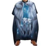 Mantella da Barbiere Universe Space White Lion Family, leggera Mantelle per Parrucchieres Professionale Mantella Taglio Parrucchiere per Styling Uomini 140X168cm