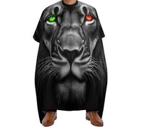 Mantella da Barbiere Yellow Red Eye Lion Head, Unisex Mantelle per Parrucchieres Fashion Mantella Taglio Parrucchiere per Salon Acconciatura 140X168cm