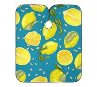 Mantella Da Taglio Foglie Di Limone Giallo Estivo, Taglio Capelli Professionale Mantella Da Barbiere Poliestere Mantello Da Barbiere Per Taglio E Capelli Che Muoiono Parrucchiere Barbiere