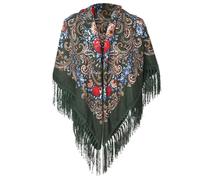 Mantella Donna in Tessuto Scamosciato Morbido, Poncho Casual con Frange e Design Traforato, Coprispalle Boho Vintage per Viaggio Festa Tempo Libero