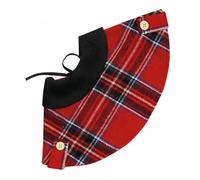 Mantella fantasia tartan rosso nero per cani Croci