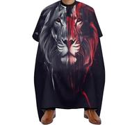 Mantella Parrucchiere Abstract Lion Head, leggera Haircut Grembiule Professionale Mantella Taglio Parrucchiere per Barbieri Parrucchieres 140X168cm