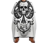 Mantella Parrucchiere Ace Spades Skulls Grunge Vintage Art, poliestere Grembiule da Parrucchieres leggera Mantella Taglio Capelli per Salon Donne 140X168cm