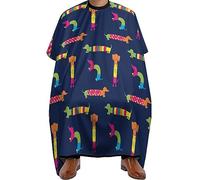 Mantella Parrucchiere Colorful Dachshund Dog Mantello Da Parrucchiere Unisex Grembiule Da Parrucchiere Antistatico Mantello Da Barbiere Per Parrucchieri Hair Styling 140x168cm