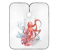 Mantella Parrucchiere Coralli Octoplus Rossi, Mantella Protettiva Professionale Grembiule Per Taglio Di Capelli Poliestere Grembiule Da Salone Per Taglio E Capelli Che Muoiono Barbiere Barbieri