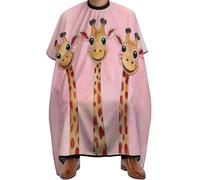 Mantella Parrucchiere Cute Giraffe Three Cartoon Pattern Pink, Unisex Mantelle per Parrucchieres Impermeabile Mantella Taglio Parrucchiere per Capelli Parrucchieres 140X168cm