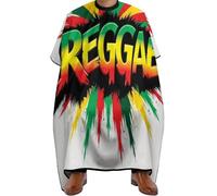 Mantella Parrucchiere Flag Reggae Jamaican Music Tie Dye, Fashion Mantelle per Parrucchieres Professionale Mantella Taglio Capelli per Acconciatura Salon 140X168cm