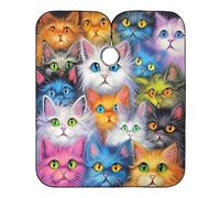 Mantella Parrucchiere Funny Cats Colorful Grembiule Da Parrucchiere Professionale Mantelle Per Parrucchiere Regolabile Mantello Da Parrucchiere Per Hair Styling Capelli Che Muoiono 140x168cm
