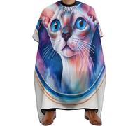 Mantella Parrucchiere Space Cats, Fashion Grembiule da Parrucchieres Professionale Mantella Taglio Capelli per Acconciatura Salon 140X168cm