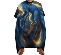 Mantella Parrucchiere Space Galaxy Nine Tailed Fox Art, Impermeabile Grembiule da Salone Regolabile Mantella Taglio Capelli per Styling Barbieri 140X168cm