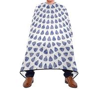 Mantella Per Barbiere Blue Watercolor Texture Taglio Di Capelli Traspirante Personalizzati Parrucchiere Panno Grembiule, Per Acconciatura, Taglio E Colore, Adulti, 140x168cm