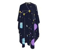 Mantella Per Barbiere Blue Zodiac Galaxy Starry Night Stars Glow In The Dark Midnight Grembiule Traspirante Impermeabile Grembiule Da Parrucchiere, Per Bambini, Adulti, Uso Domestico, 140x168cm