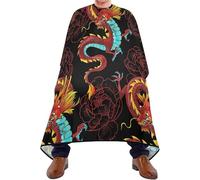 Mantella Per Barbiere Chinese Dragons And Peonies Taglio Di Capelli Antistatico Traspirante Professionale Mantellina, Per Acconciatura, Adulti, Taglio E Colore, 140x168cm