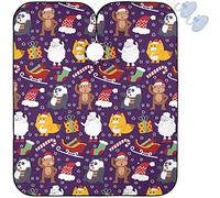 Mantella Per Barbiere Christmas Funny Monkey Santa Claus Fox Sheep Grembiule Traspirante Impermeabile Professionale Mantellina, Per Bambini, Adulti, Taglio E Colore, 140x168cm