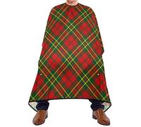 Mantella Per Barbiere Christmas Xmas Tartan Plaid Grembiule Antistatico Impermeabile Parrucchiere Panno Grembiule, Per Uso Domestico, Acconciatura, Taglio E Colore, 140x168cm