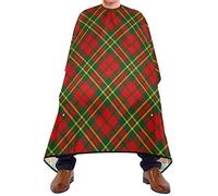 Mantella Per Barbiere Christmas Xmas Tartan Plaid Mantello Barbiere Per Uomo Personalizzati Traspirante Parrucchiere Panno Grembiule, Per Adulti, Bambini, Taglio E Colore, 140x168cm
