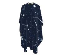 Mantella Per Barbiere Constellation Galaxy Starry Night Stars Glow In The Dark Midnight Taglio Di Capelli Antistatico Personalizzati Parrucchiere Panno Grembiule, Per Bambini, 140x168cm