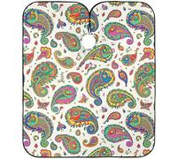 Mantella Per Barbiere Doodle Flower Fantastic Colorful Chameleon Animal Taglio Di Capelli Personalizzati Regolabile Parrucchiere Panno Grembiule, Per Bambini, Uso Domestico, 140x168cm