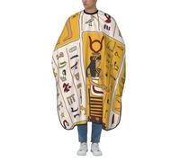 Mantella Per Barbiere Egyptian Gods And Ancient Hieroglyphs, White Parrucchiere Panno Grembiule Grembiule Da Parrucchiere Regolabile Mantella Taglio Capelli, Per Acconciatura, 140×168cm