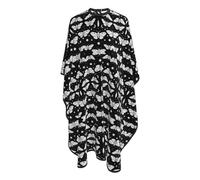 Mantella Per Barbiere Gothic Moth Skull Sun Moon Black And White Mantella Taglio Capelli Traspirante Regolabile Professionale Mantellina, Per Uomo, Adulti, Acconciatura, 140x168cm