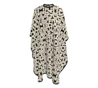Mantella Per Barbiere Halloween Decorations Cat Black Bat Pumpkin Skull Party Pattern Grembiule Antistatico Traspirante Grembiule Da Parrucchiere, Per Acconciatura, Bambini, 140x168cm