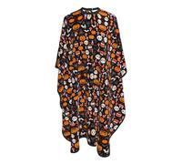 Mantella Per Barbiere Halloween Gothic Witch Cat Black Bat Pumpkin Skull Mushroom Grembiule Personalizzati Regolabile Professionale Mantellina, Per Uso Domestico, Bambini, Adulti, 140x168cm
