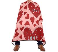 Mantella Per Barbiere Hearts Valentines Day Grembiule Personalizzati Regolabile Mantello Da Parrucchiere, Per Adulti, Bambini, Uomo, 140x168cm