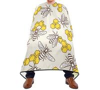 Mantella Per Barbiere Honey Bee Mantello Barbiere Per Uomo Personalizzati Regolabile Parrucchiere Panno Grembiule, Per Acconciatura, Uso Domestico, Uomo, 140x168cm