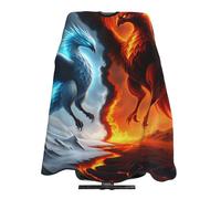 Mantella Per Barbiere Ice And Fire Phoenix Grembiule Personalizzati Traspirante Professionale Mantellina, Per Adulti, Acconciatura, Taglio E Colore, 140x168cm