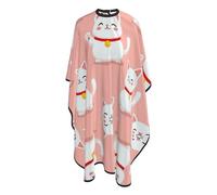 Mantella Per Barbiere Japan Lucky Cat Funny Fat Cats Pink Mantella Taglio Capelli Personalizzati Regolabile Parrucchiere Panno Grembiule, Per Bambini, Taglio E Colore, Uomo, 140x168cm