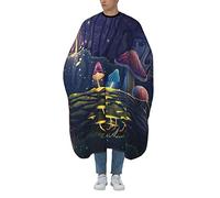Mantella Per Barbiere Mushroom Garden Wild Animals Magic Parrucchiere Panno Grembiule Traspirante Mantello Da Barbiere Per Bambini Regolabile Mantella Taglio Capelli, Per Adulti, 140×168cm