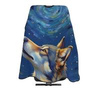 Mantella Per Barbiere Mystery Starry Night Space Wolf Taglio Di Capelli Traspirante Impermeabile Professionale Mantellina, Per Bambini, Taglio E Colore, Uomo, 140x168cm