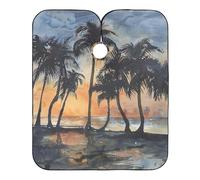 Mantella Per Barbiere Palm Trees On The Beach Mantello Da Parrucchiere Impermeabile Mantella Taglio Capelli Regolabile Mantello Da Barbiere Per Bambini, Per Bambini, Acconciatura, 140×168cm