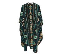 Mantella Per Barbiere Tribal Navajo Aztec Geometric Ethnic Pattern Grembiule Personalizzati Regolabile Grembiule Da Parrucchiere, Per Adulti, Bambini, Uso Domestico, 140x168cm
