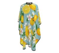 Mantella Per Barbiere Tropical Fruits Mint Green Leaves Flowers Watercolor Fruit Mantello Da Barbiere Per Bambini Impermeabile Mantello Da Parrucchiere, Per Bambini, Adulti, 140x168cm