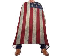 Mantella Per Barbiere Usa American Flag Taglio Di Capelli Regolabile Impermeabile Parrucchiere Panno Grembiule, Per Acconciatura, Taglio E Colore, Adulti, 140x168cm