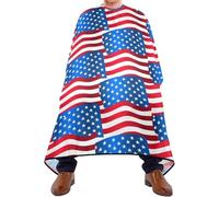 Mantella Per Barbiere Usa Flag Waving Taglio Di Capelli Impermeabile Personalizzati Parrucchiere Panno Grembiule, Per Uso Domestico, Acconciatura, Taglio E Colore, 140x168cm