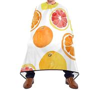 Mantella Per Barbiere Watercolor Citrus Mantello Da Barbiere Per Bambini Impermeabile Personalizzati Grembiule Da Parrucchiere, Per Bambini, Uso Domestico, Taglio E Colore, 140x168cm