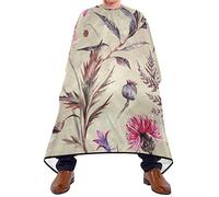 Mantella Per Barbiere Watercolor Flower Wildflowers Grembiule Regolabile Antistatico Mantello Da Parrucchiere, Per Acconciatura, Uso Domestico, Uomo, 140x168cm