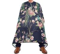 Mantella Per Barbiere Watercolor Pattern Peacock Mantello Da Barbiere Per Bambini Regolabile Traspirante Mantello Da Parrucchiere, Per Adulti, Acconciatura, Uso Domestico, 140x168cm