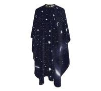 Mantella Per Barbiere Zodiac Constellation Galaxy Starry Night Stars Glow In The Dark Midnight Mantello Da Barbiere Per Bambini Grembiule Da Parrucchiere, Per Bambini, Adulti, 140x168cm