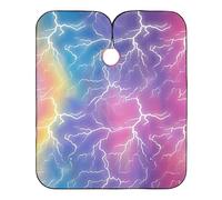 Mantella per taglio di capelli color arcobaleno con chiusura a scatto regolabile, mantella impermeabile per taglio dei capelli per uomo bata para cortar Cabello 165,1 x 139,7 cm