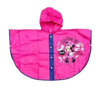 Mantella pioggia Minnie Disney poncho con cappuccio e chiusura con bottoni giacca impermeabile per bambini
