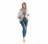 MANTELLA PONCHO COPERTA DONNA INVERNALE IN PELUCHE CALDA E SOFFICE IN PILE