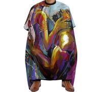 Mantella Taglio African American King And Queens Leggera Mantella Parrucchiere Professionale Grembiule Da Parrucchiere Per Casa Parrucchieri 140X168Cm