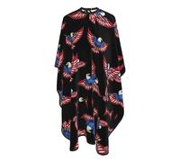 Mantella Taglio American Flag Bald Eagle Patriotic Leggera Grembiule Da Parrucchiere Antistatico Mantellina Per Taglio Capelli Per Casa Regalo Divertente 140X168Cm