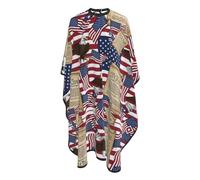 Mantella Taglio American Flag Patriotic Usa Bald Eagle And Book Donna Uomo Telo Da Barbiere Salone Mantella Parrucchiere Per Acconciature E Tagli Parrucchieri 140X168Cm