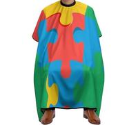 Mantella Taglio Autism Awareness Pattern Professional Impermeabile Mantella Parrucchiere Leggera Grembiule Da Parrucchiere Per Acconciature E Tagli Regalo Divertente Parrucchieri 140X168Cm